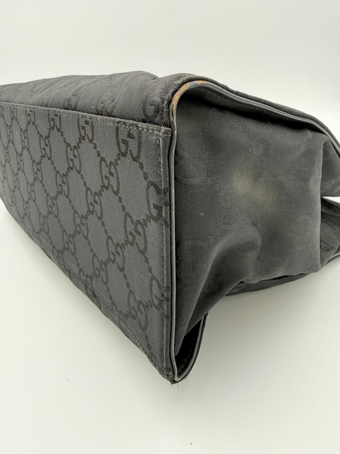 Tote Luxury Designer By Gucci In Black, Size:Medium