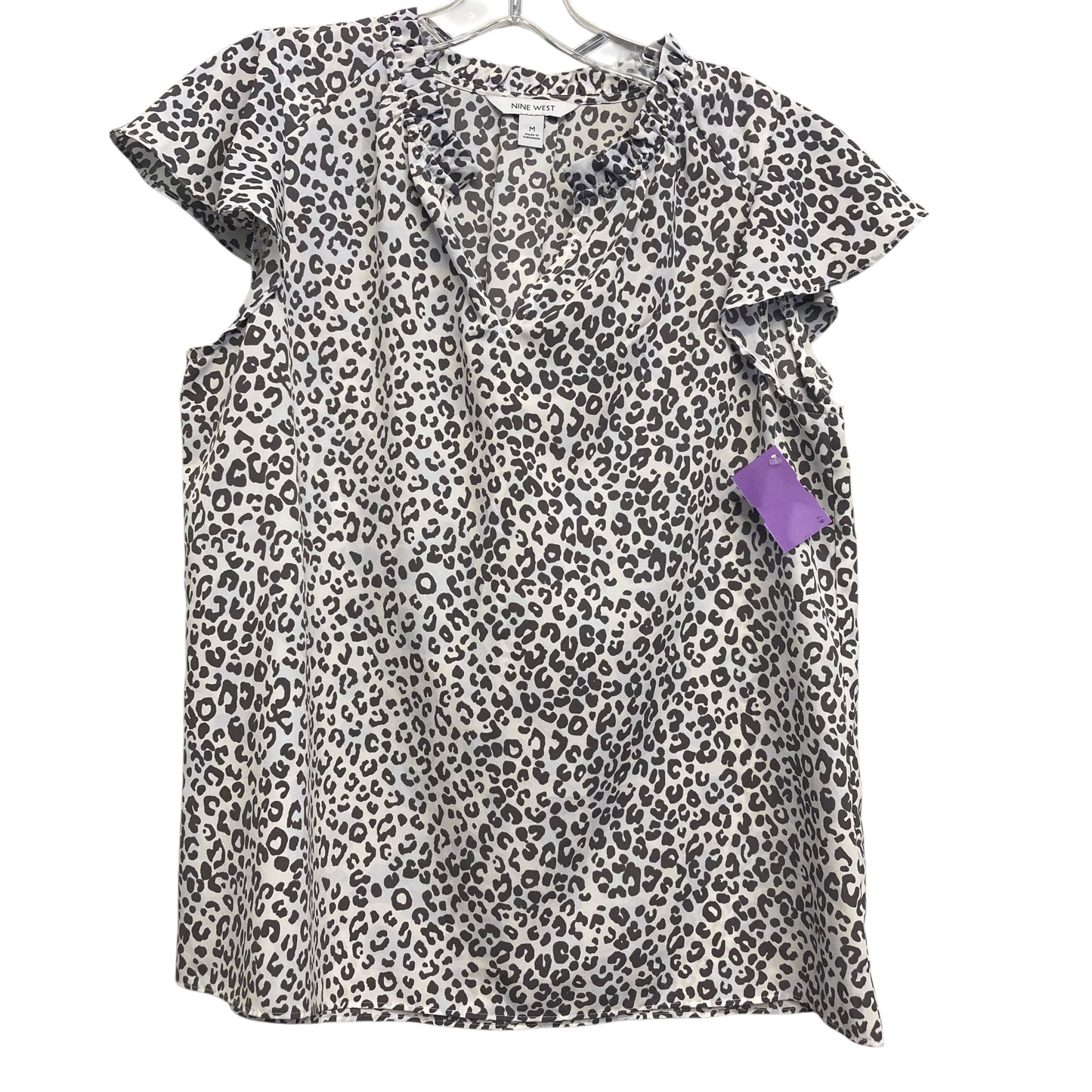 Top Sleeveless By Nine West In Animal Print, Size:M