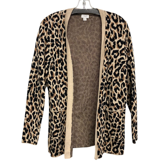 Sweater Cardigan By J. Crew In Animal Print, Size:S