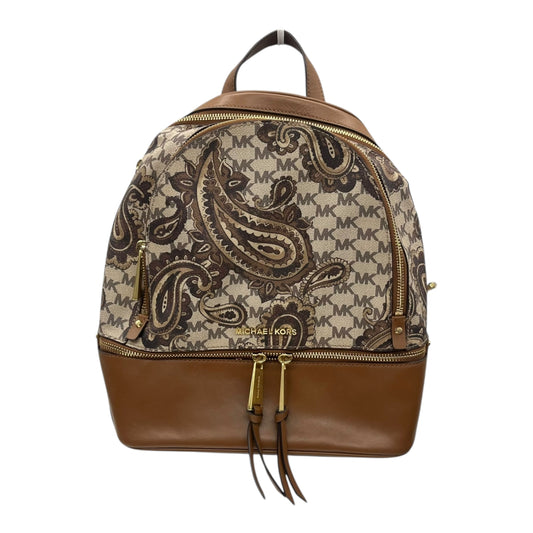 Backpack Designer By Michael Kors In Brown, Size:Large