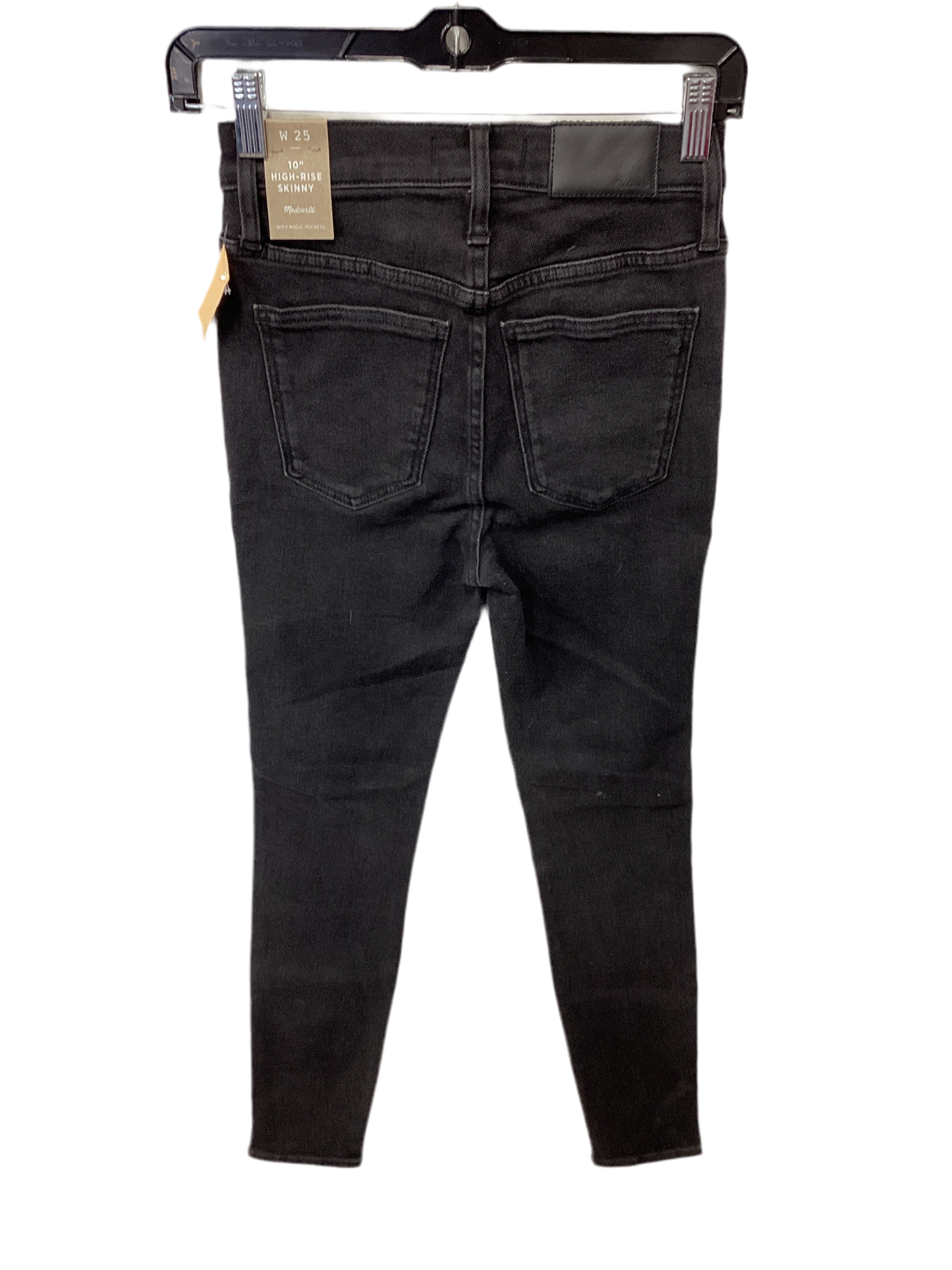 Jeans Skinny By Madewell In Black Denim, Size:0