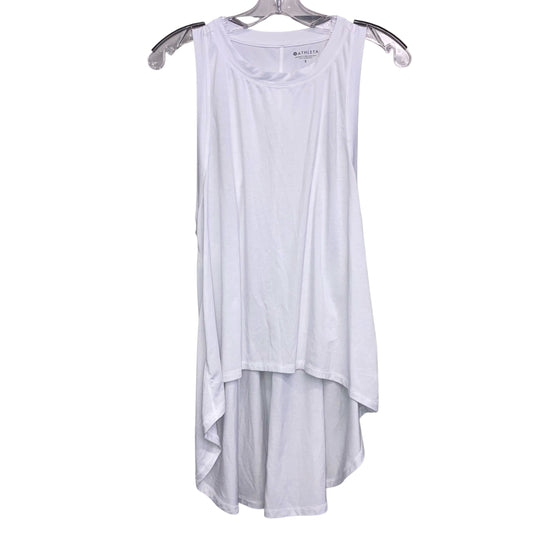 Top Sleeveless By Athleta In White, Size:S