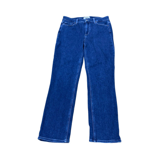 Jeans Straight By Paige In Blue Denim, Size:8
