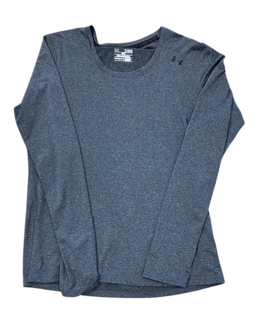 Athletic Top Ls Collar By Under Armour In Grey, Size:Xl