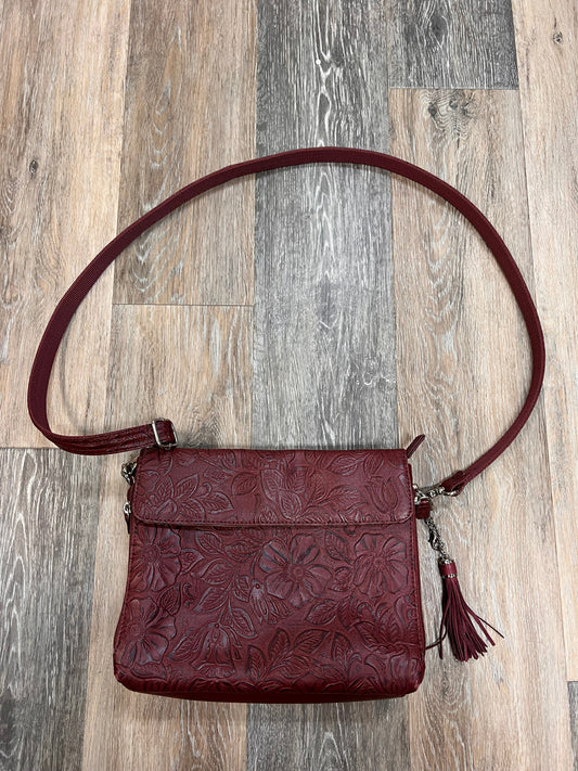 CROSSBODY LEATHER by Gun Tote’n Mamas In RED, Size: MEDIUM