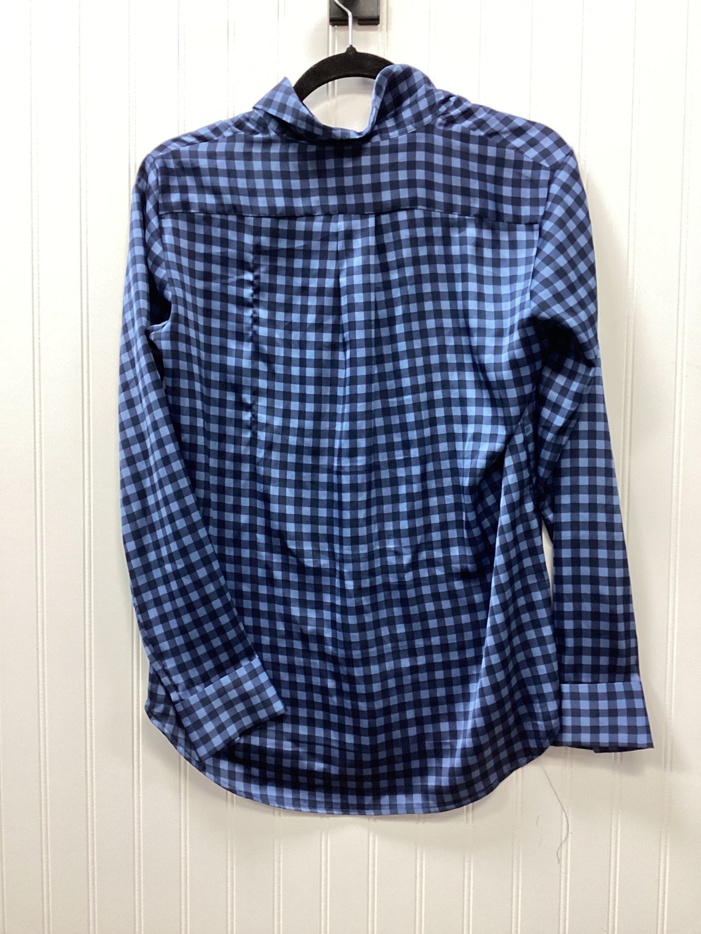 Blouse Ls By Banana Republic In Blue, Size:S