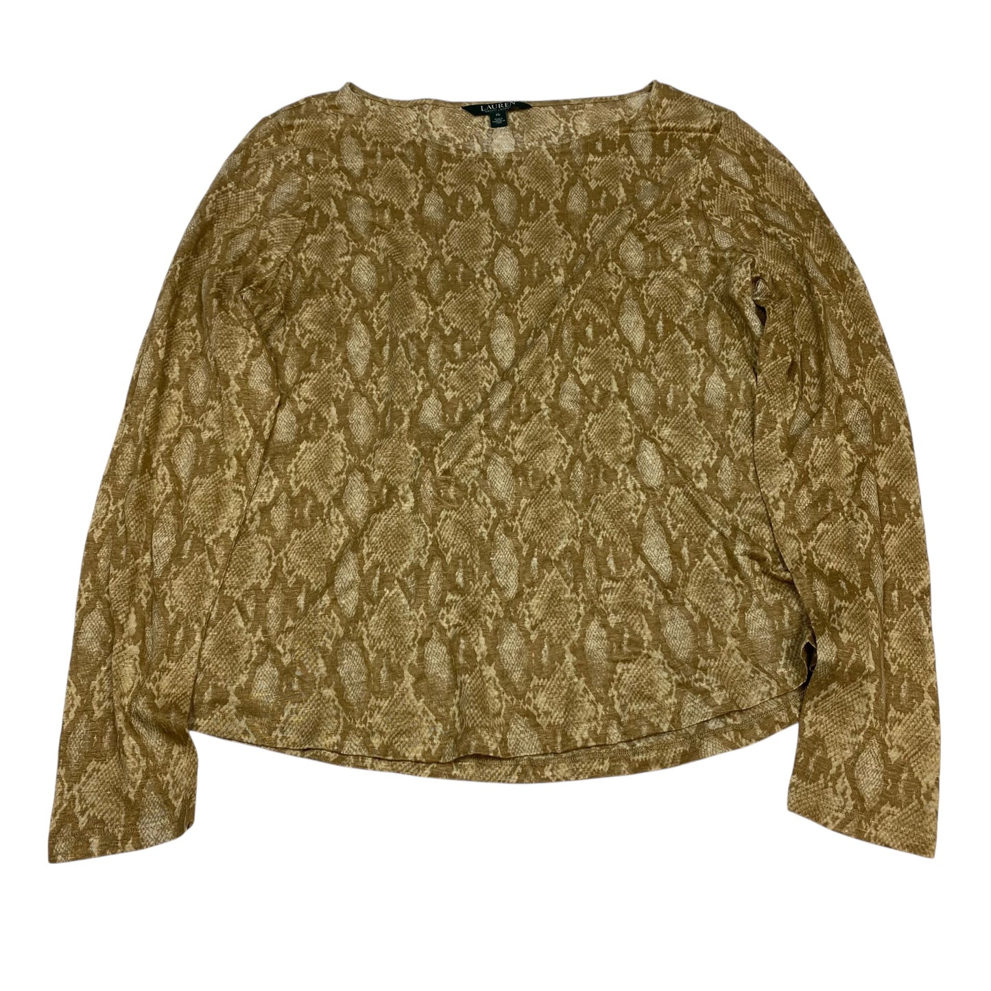 Top Ls By Lauren By Ralph Lauren In Brown, Size:Xl