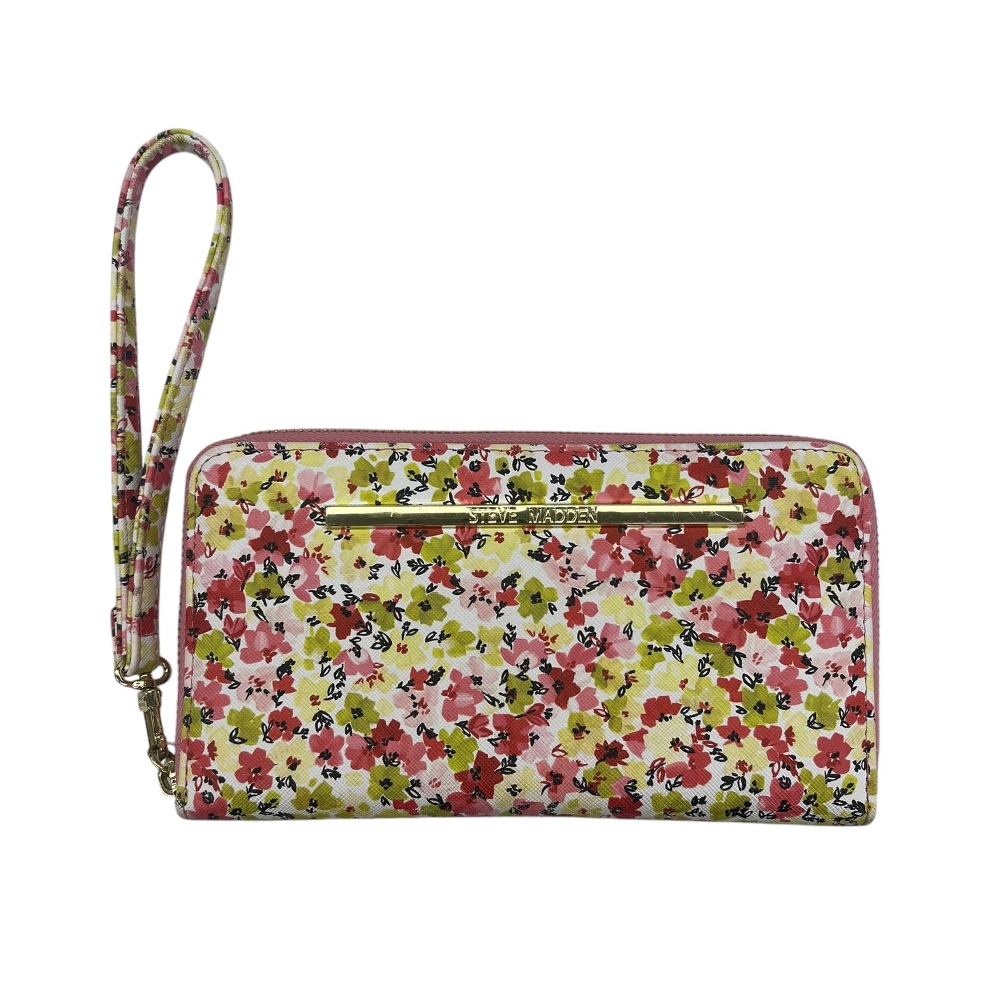 Wristlet By Steve Madden In Floral Print, Size:Medium