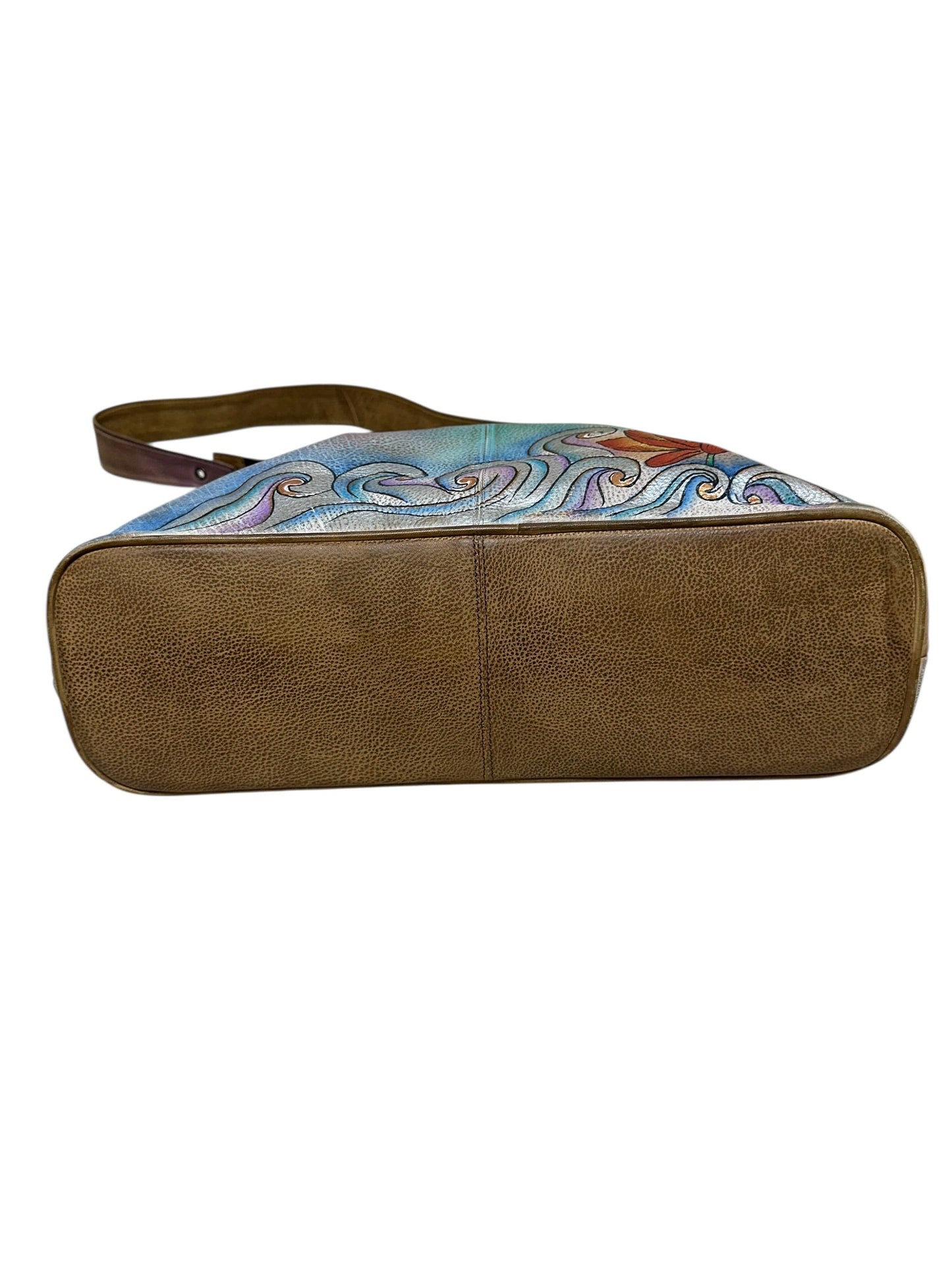 Handbag Leather By Anuschka In Multi, Size:Large