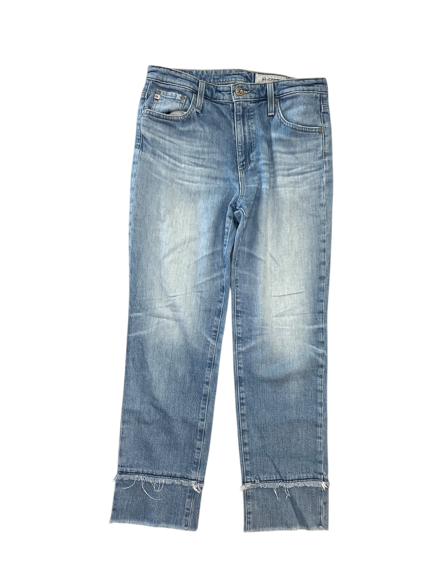 Jeans Straight By Ag Jeans In Blue Denim, Size:6