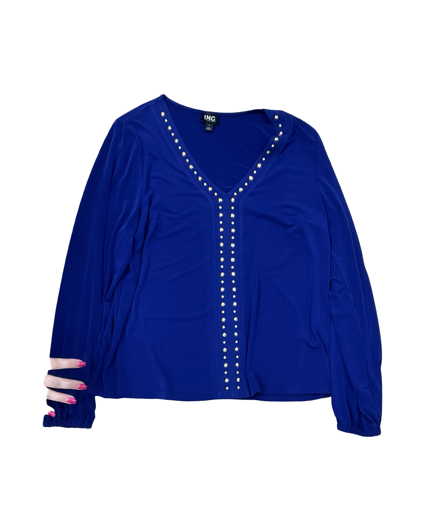 Top Ls By Inc In Blue, Size:L