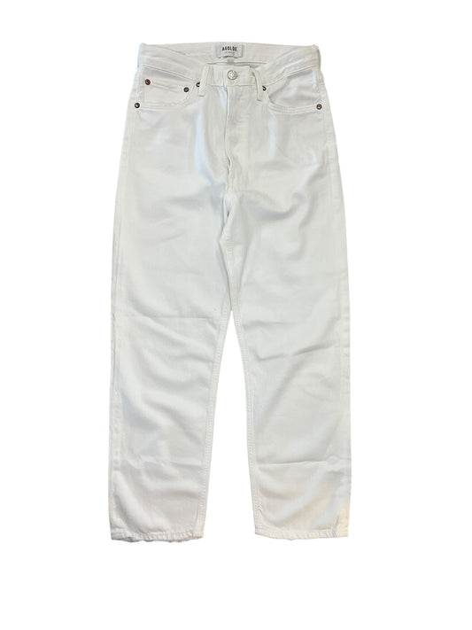 Jeans Straight By Agolde In White, Size:Xxs