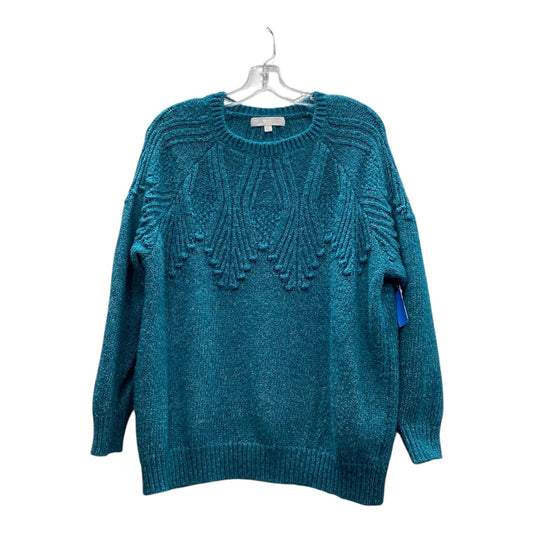 Sweater By Adyson Parker In Teal, Size:1X