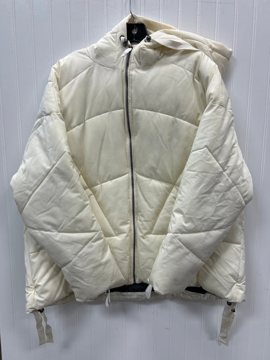 Coat Puffer & Quilted By Clothes Mentor In Cream, Size:Xl