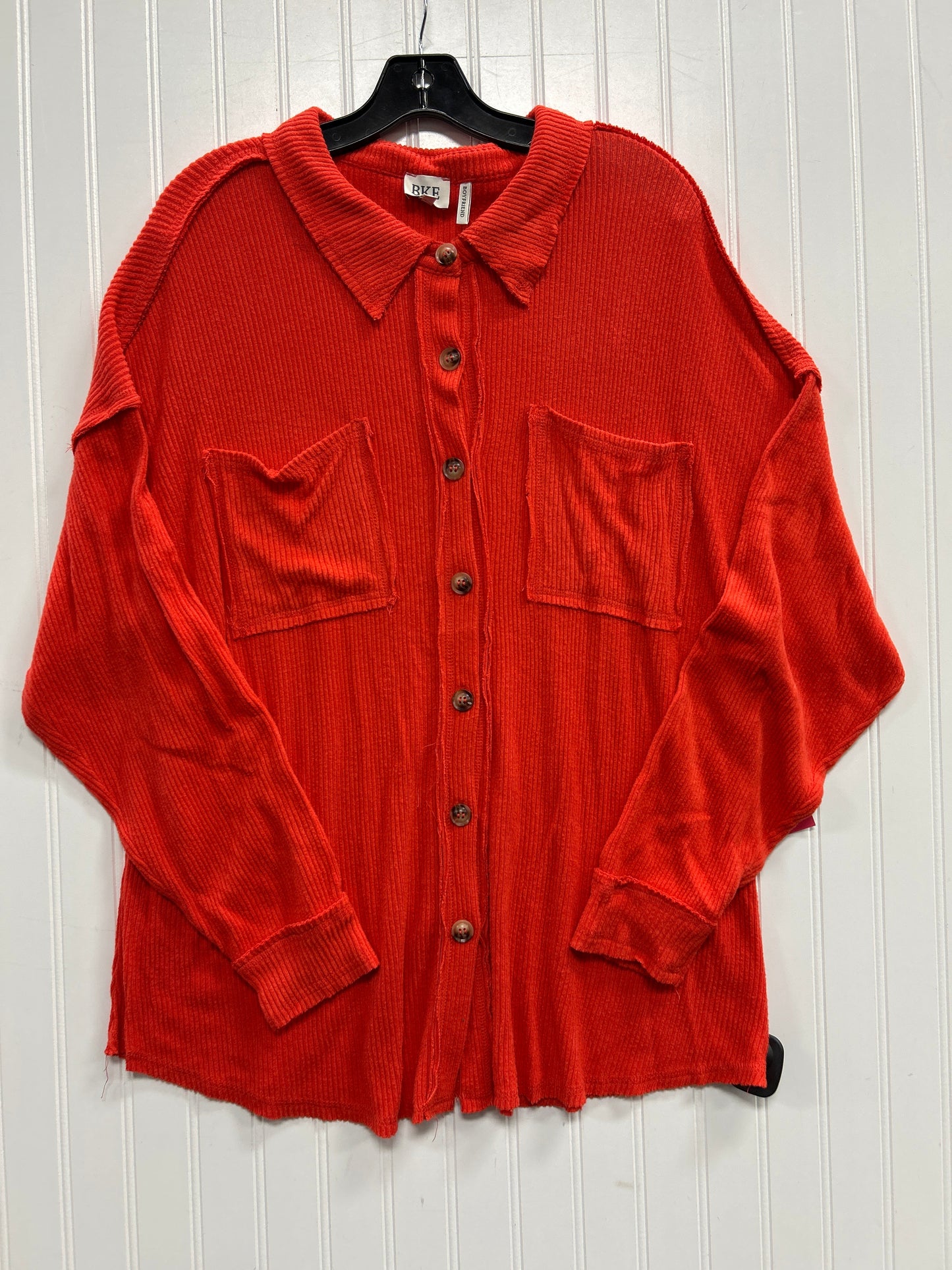 Top Ls By Bke In Orange, Size:M