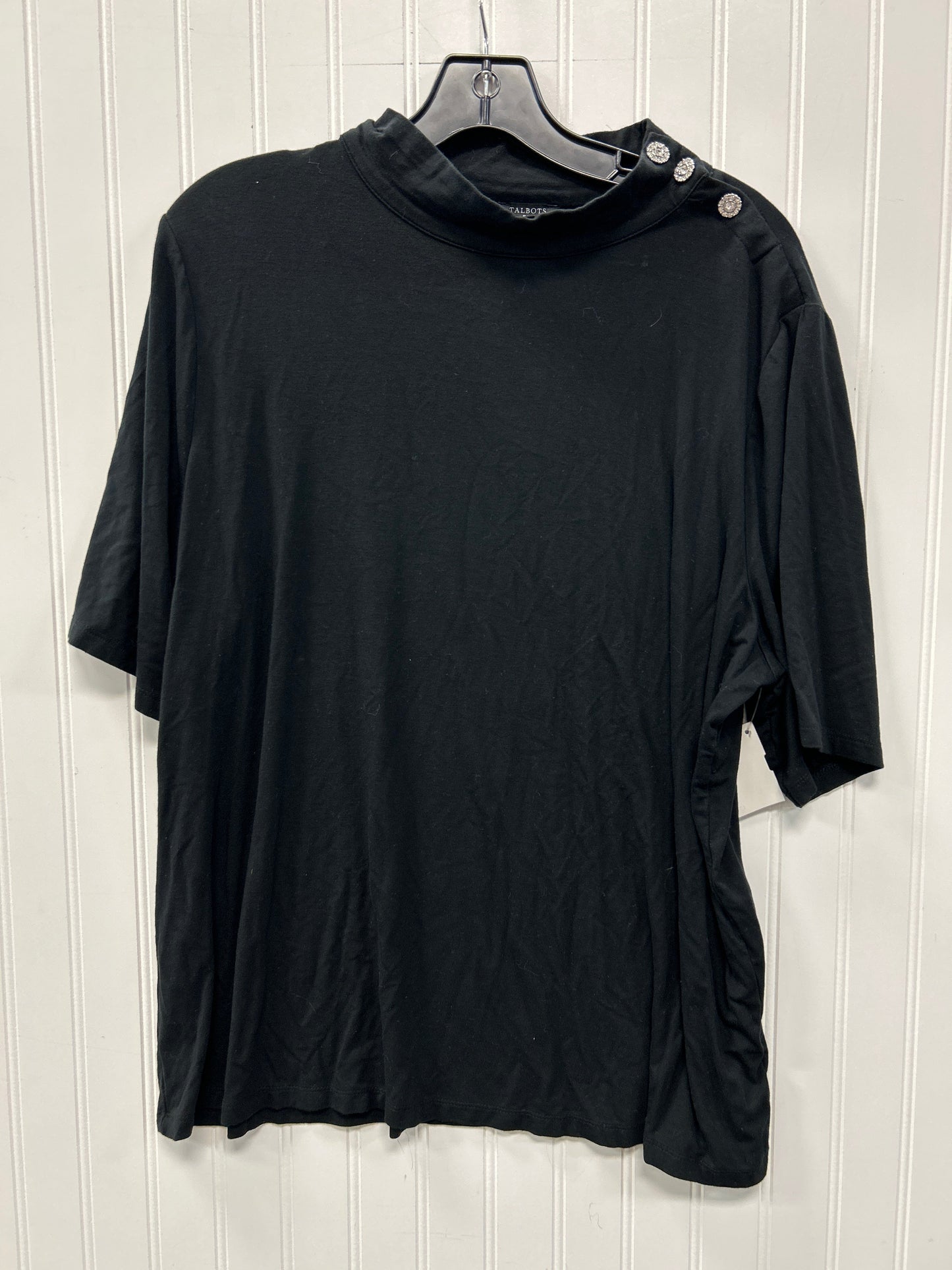 Top Ss By Talbots In Black, Size:2X