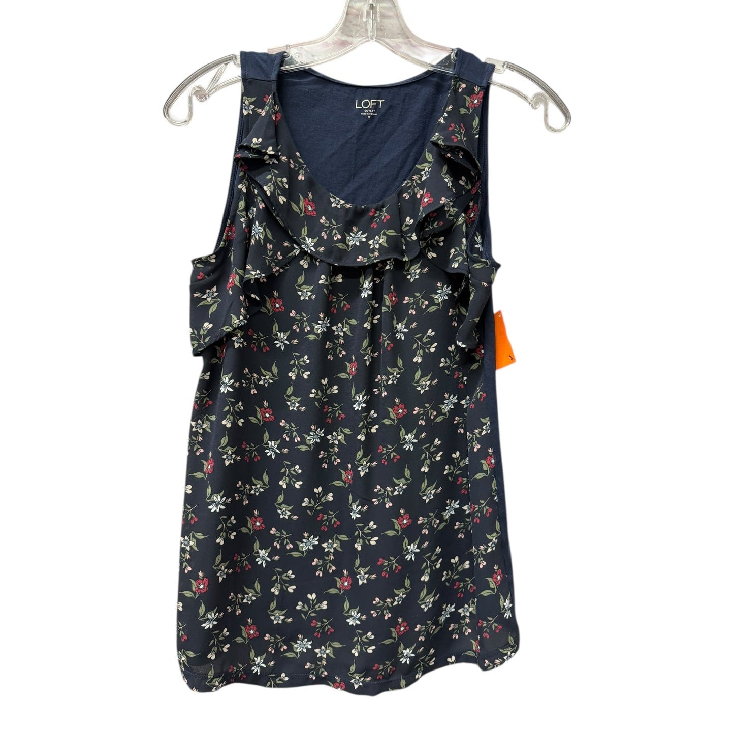 Top Sleeveless By Loft In Blue, Size:M