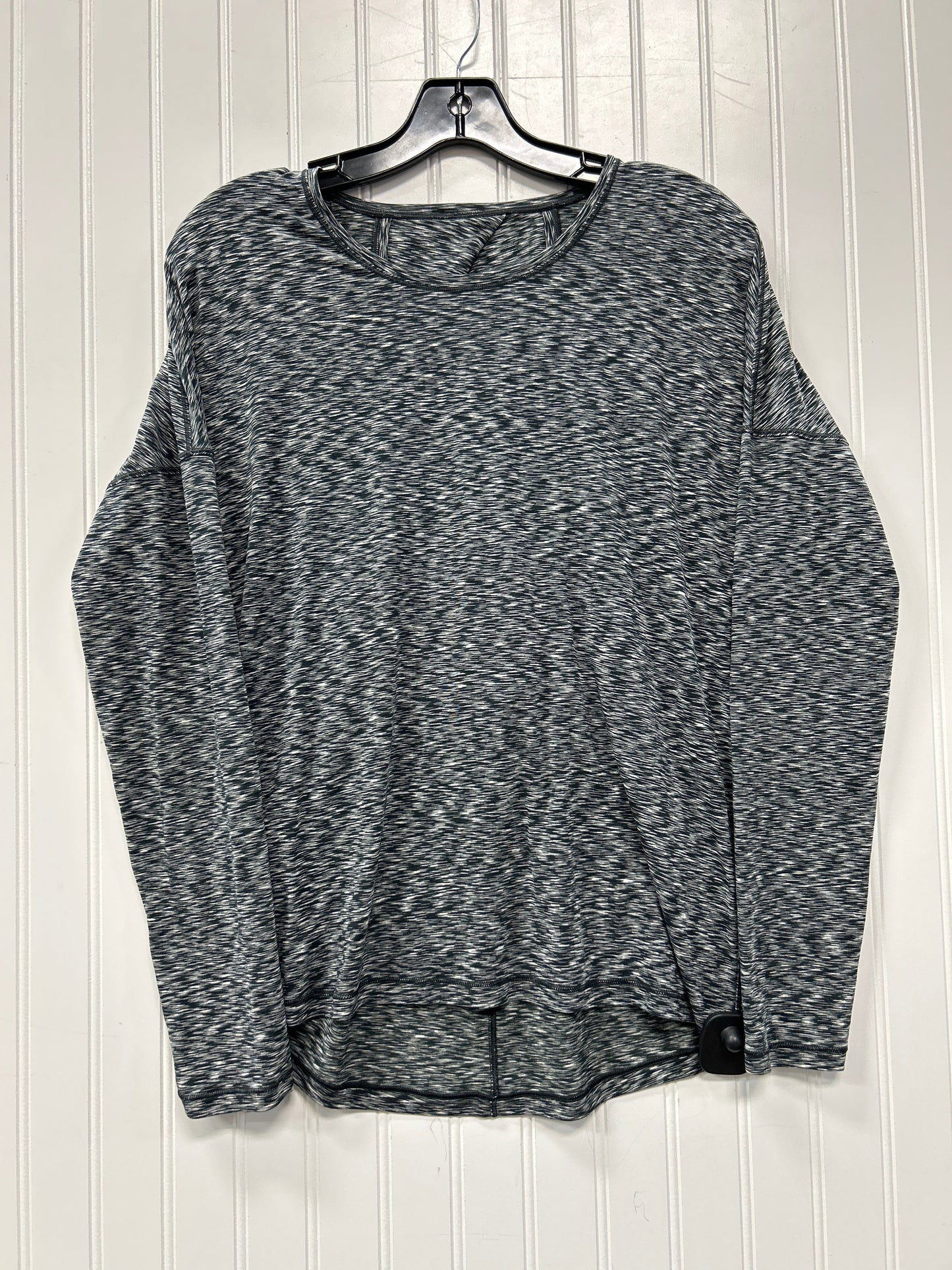 Athletic Top Ls Crewneck By Lululemon In Grey, Size:M