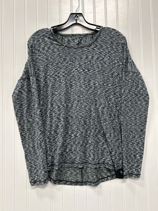 Athletic Top Ls Crewneck By Lululemon In Grey, Size:M