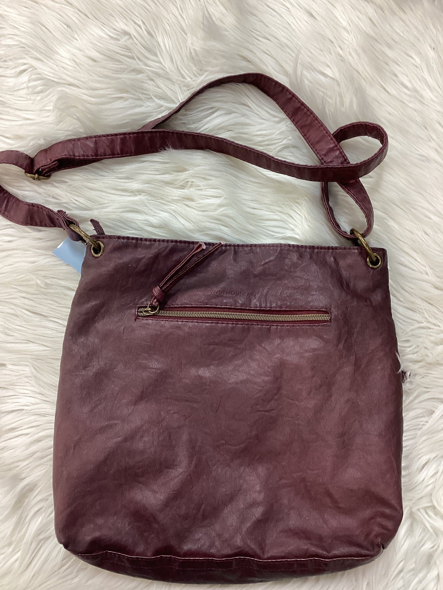 Handbag By Stone Mountain In Purple, Size:Large