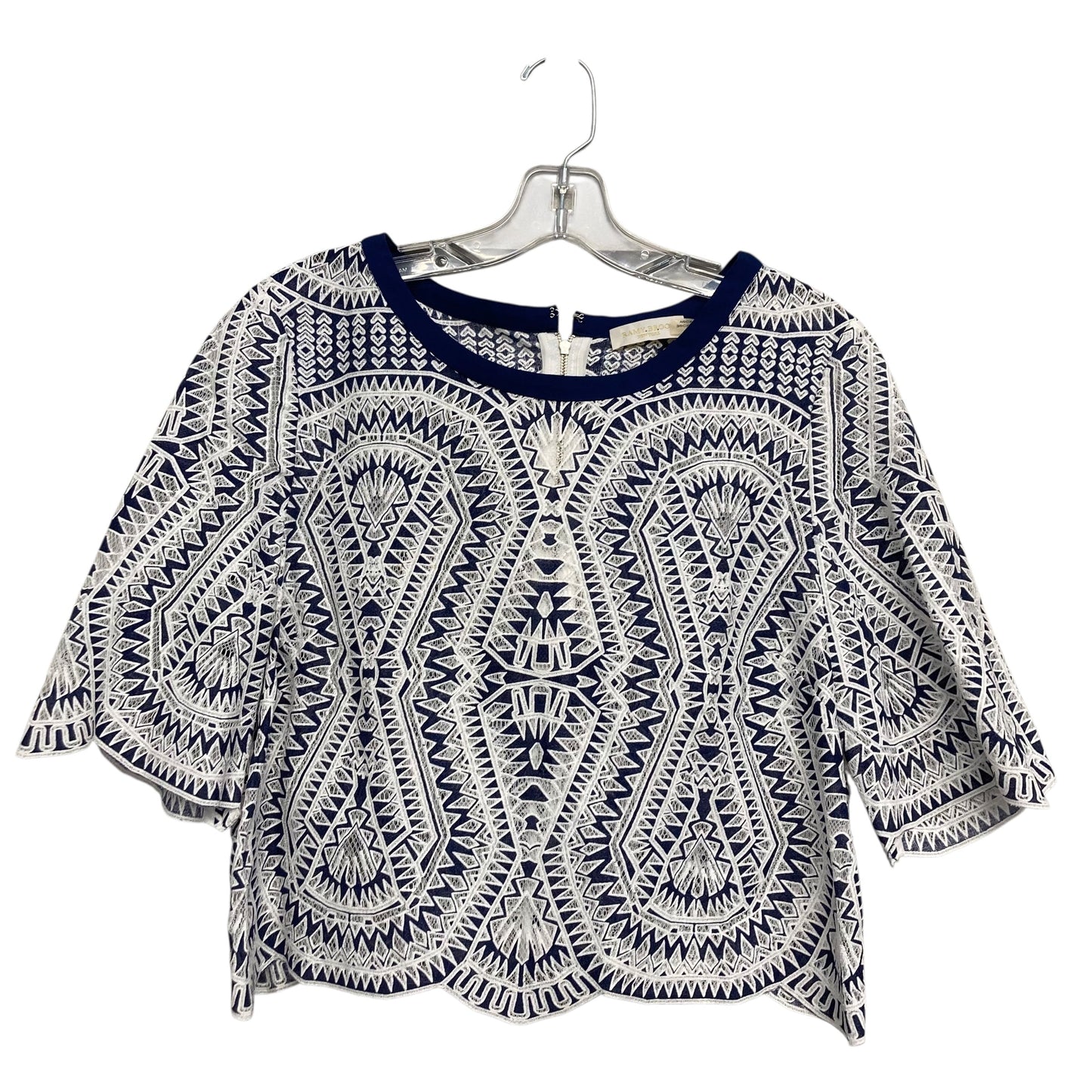 Top Ss By Saks Fifth Avenue In Blue & White, Size:M