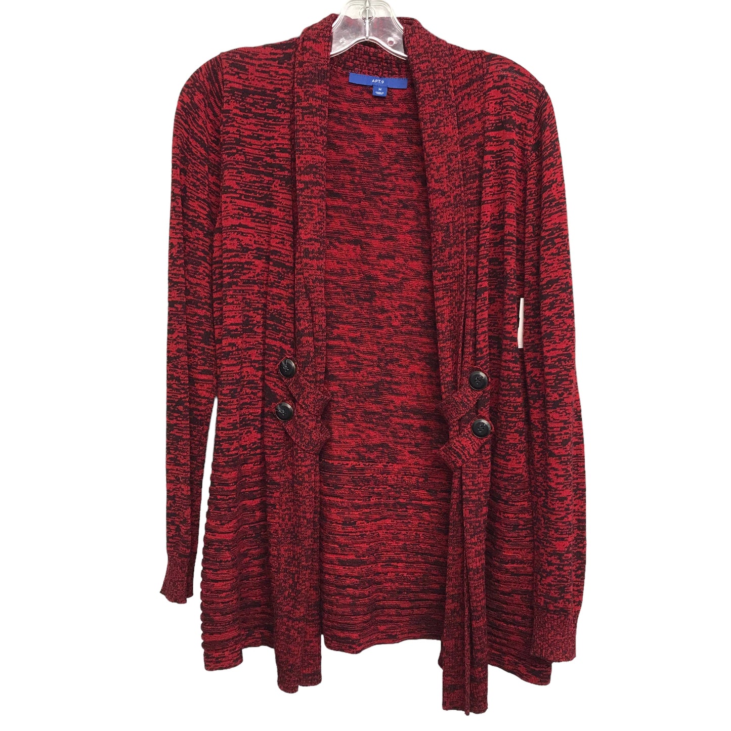 RED SWEATER CARDIGAN by APT 9 Size:M