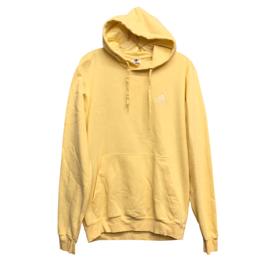 Athletic Sweatshirt Hoodie By Adidas In Yellow, Size:S