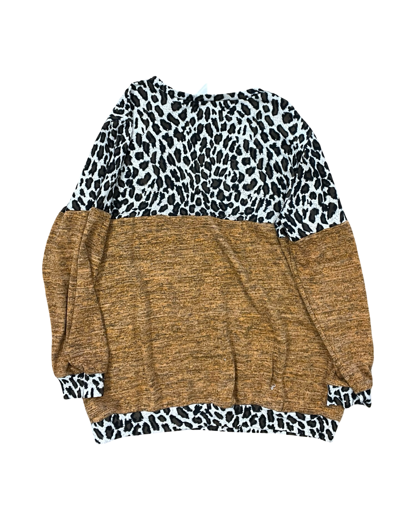 Top Ls By Clothes Mentor In Brown & Orange, Size:2X