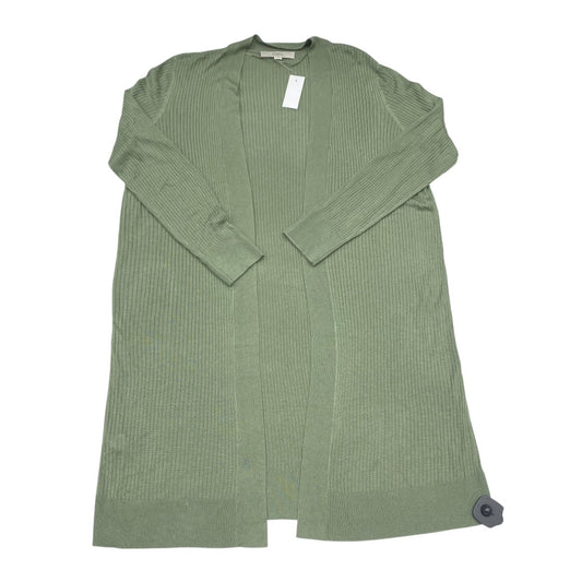 Sweater Cardigan By Loft In Green, Size:L