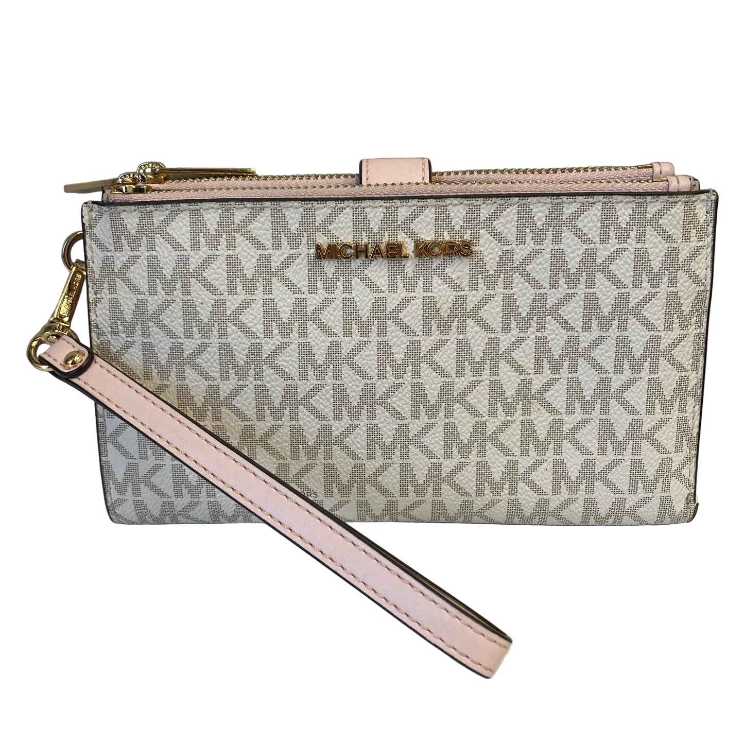 Wristlet Designer By Michael Kors In Tan, Size:Medium