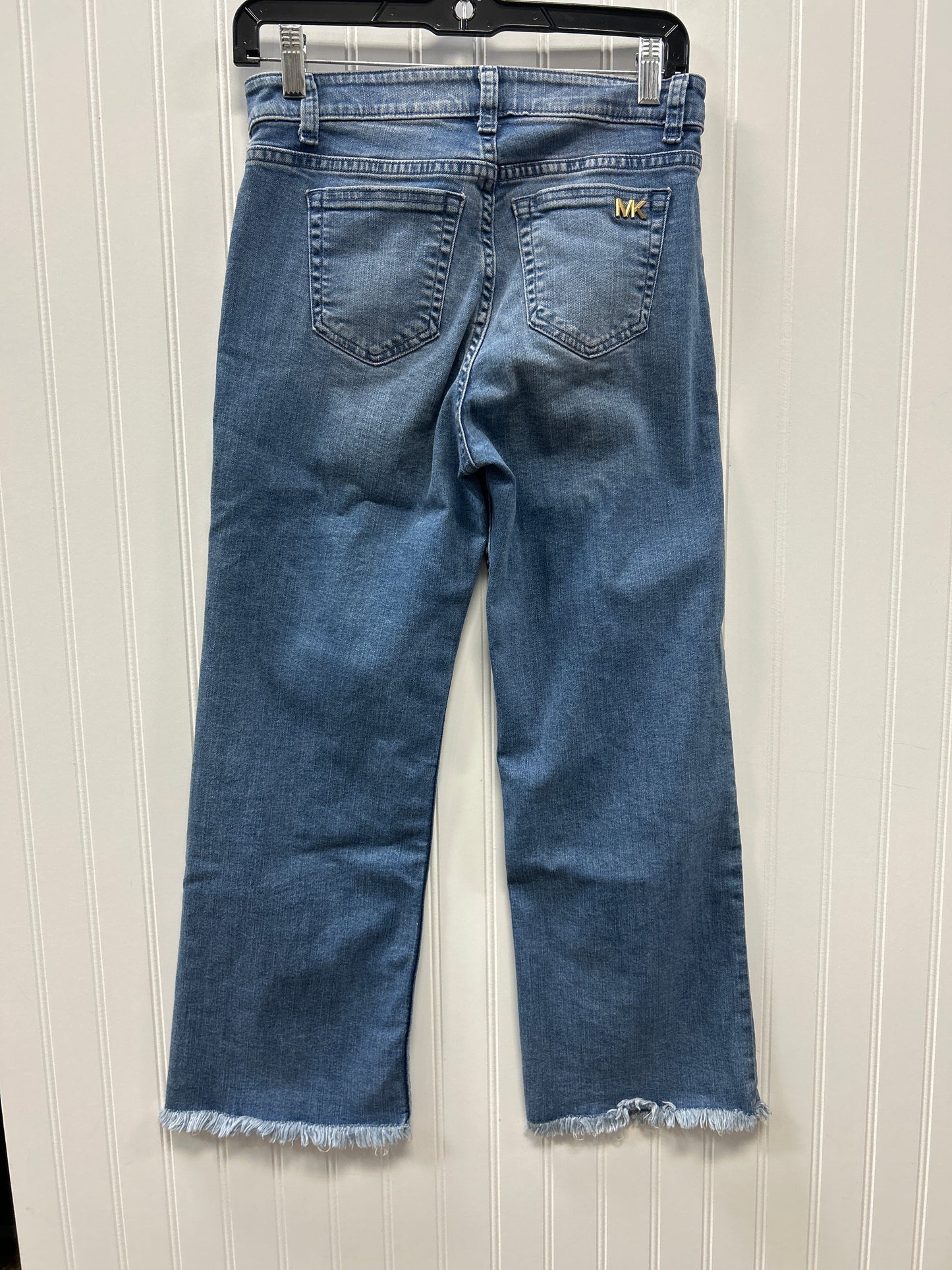 Jeans Straight By Michael By Michael Kors In Blue Denim, Size:2