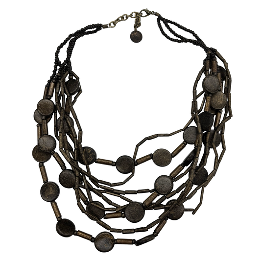 Necklace Layered By Clothes Mentor In Brown
