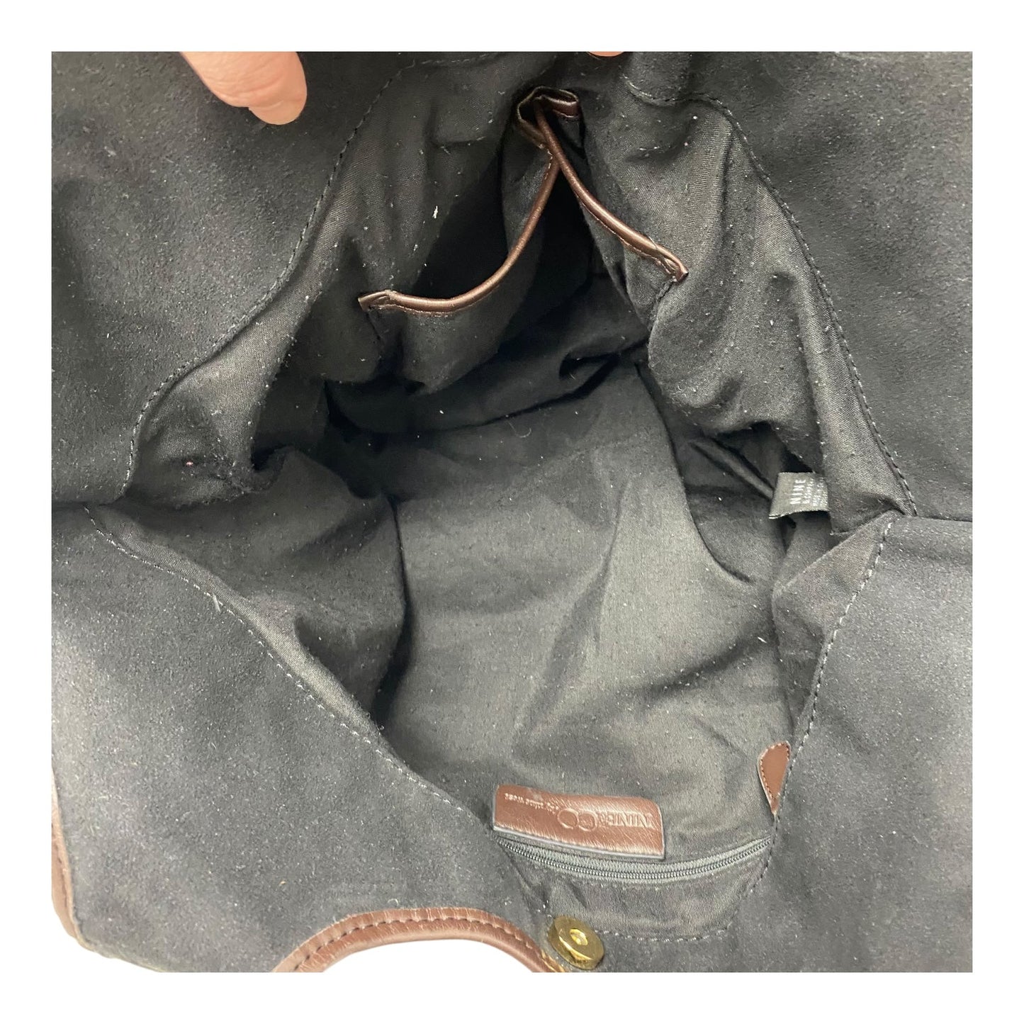 Handbag By Nine And Company In Black, Size:Medium