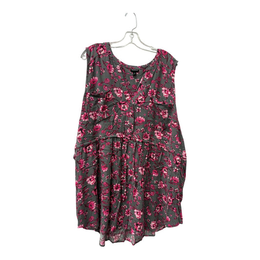 Top Sleeveless By Torrid In Grey & Pink, Size:5