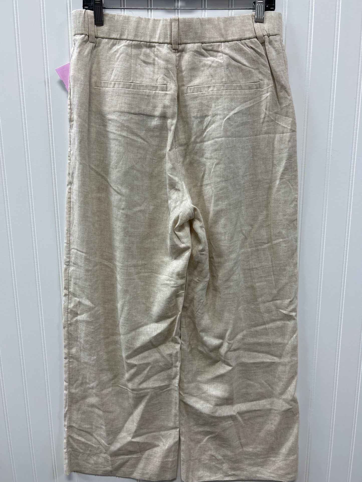 Pants Linen By Abercrombie And Fitch In Cream, Size:10P