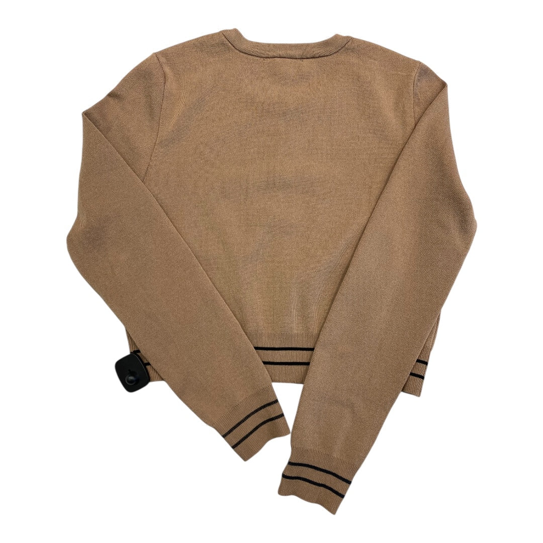 Sweater Cardigan By Cmc In Black & Brown, Size:M