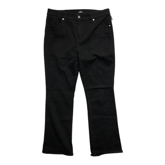 Jeans Boot Cut By Express In Black Denim, Size:12