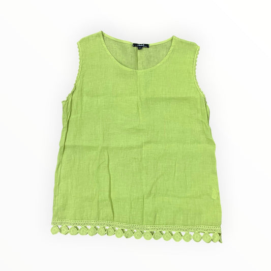 Tank Top By Charlie B In Green, Size:L