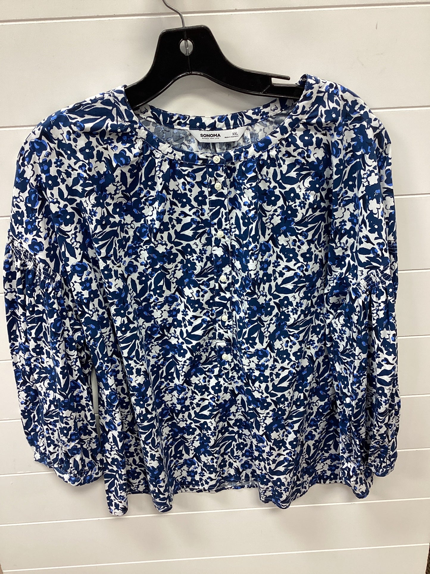 Top Ls By Sonoma In Blue, Size:1X