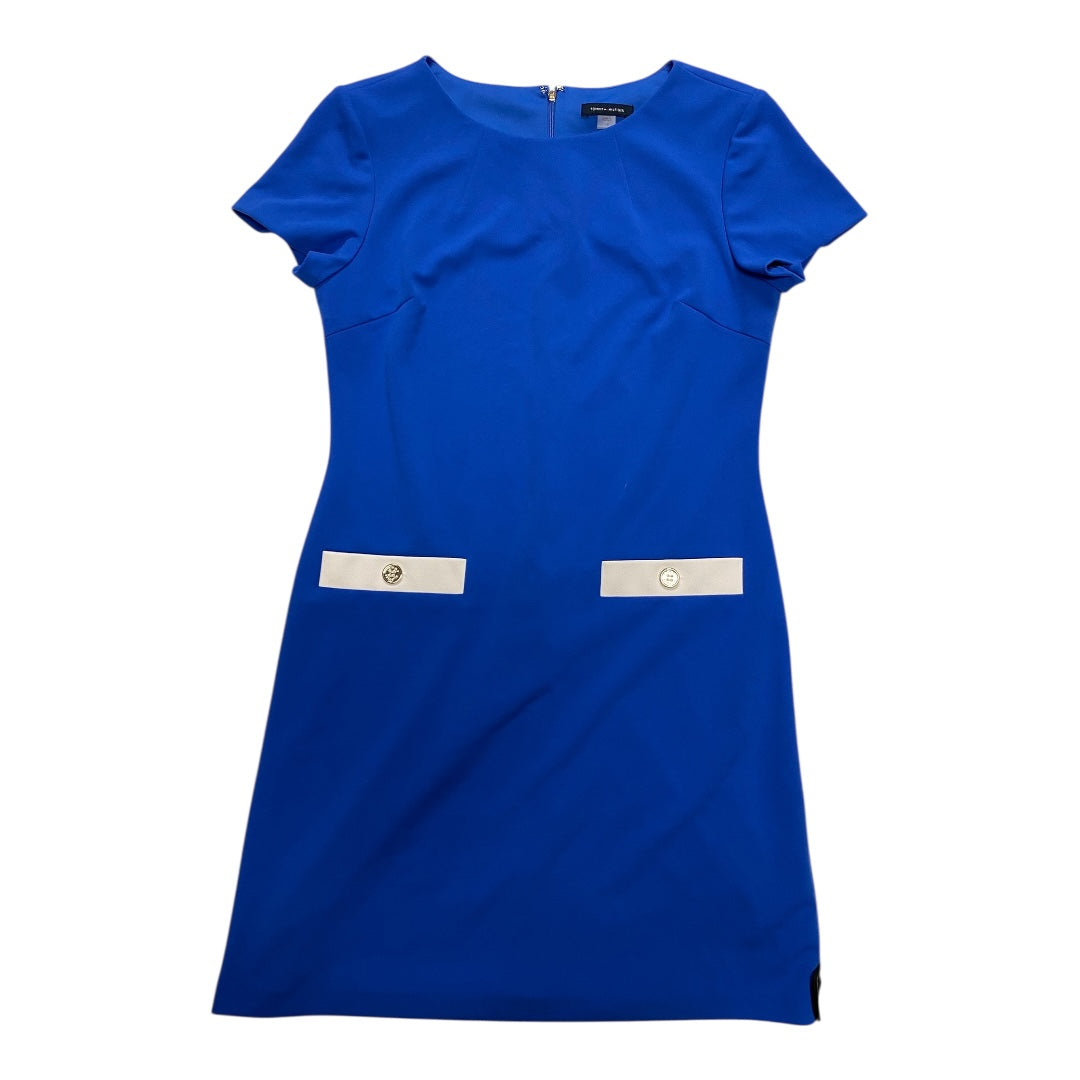Dress Casual Midi By Tommy Hilfiger In Blue, Size:10