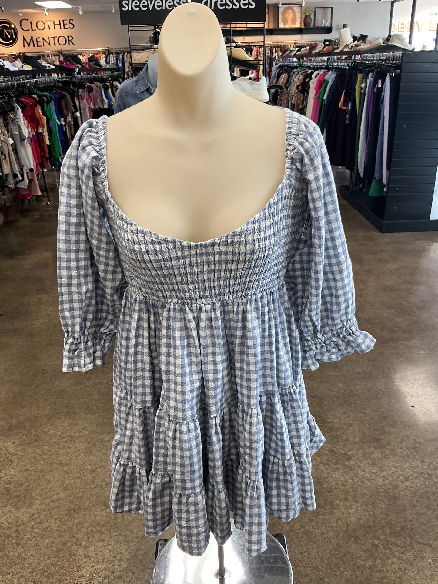 Dress Casual Short By Mable In Blue & White, Size:M