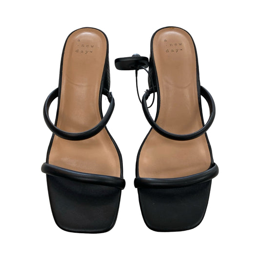 Sandals Heels Block By A New Day In Black, Size:7