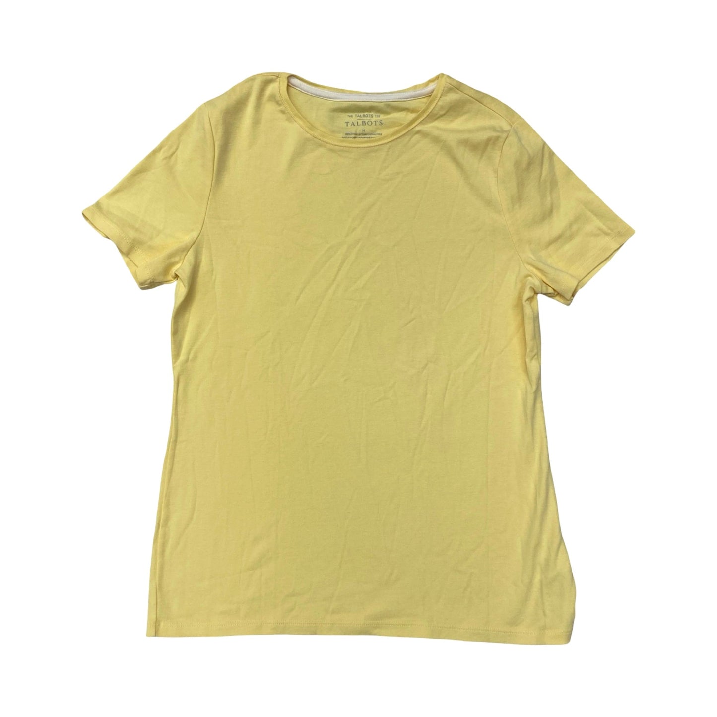Top Ss Basic By Talbots In Yellow, Size:M
