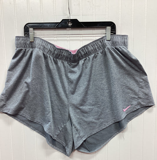 Athletic Shorts By Nike Apparel In Grey, Size:2X