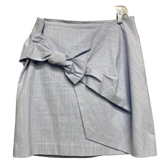 Skirt Mini & Short By Loft In Blue & White, Size:10