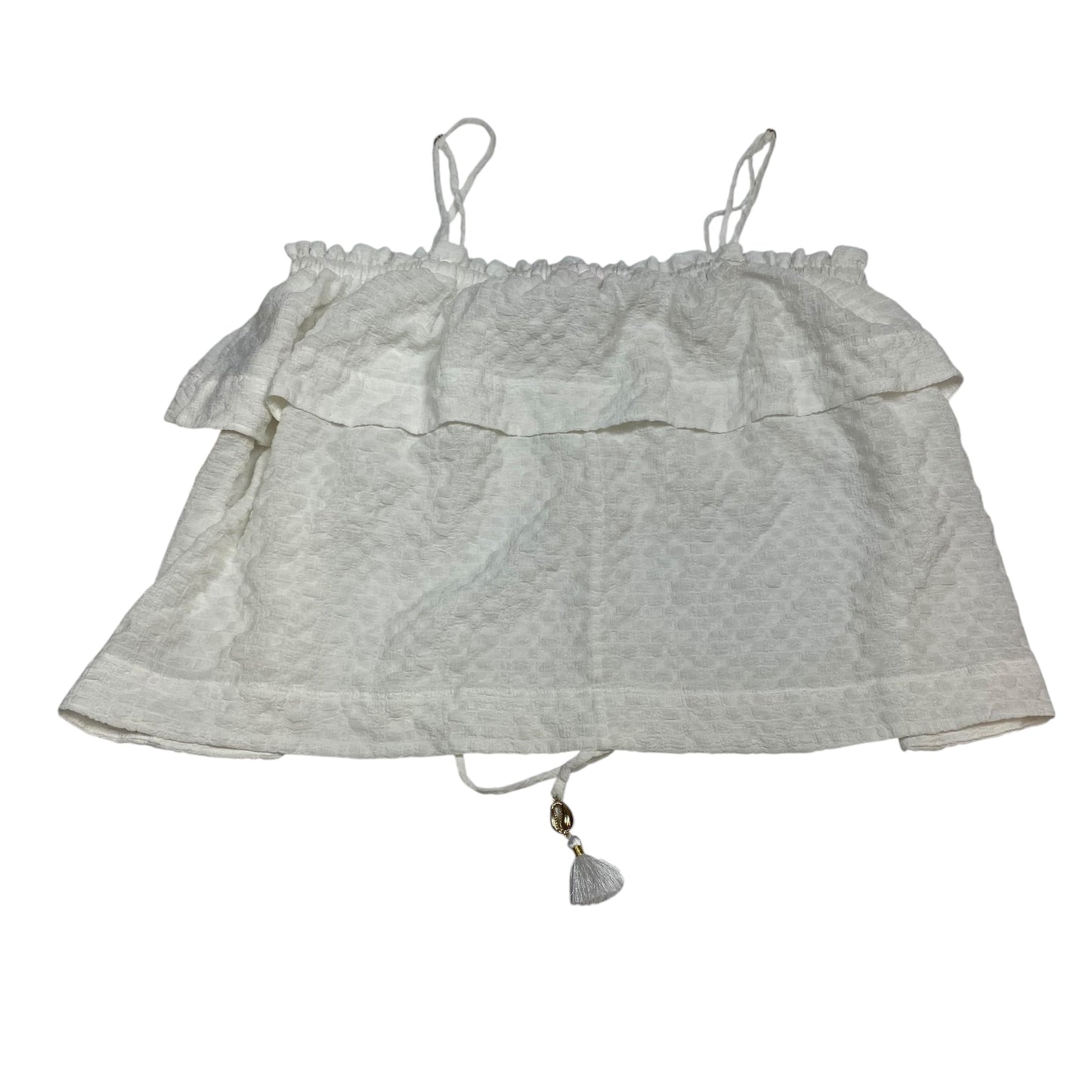 Top Sleeveless Designer By Lilly Pulitzer In White, Size:L