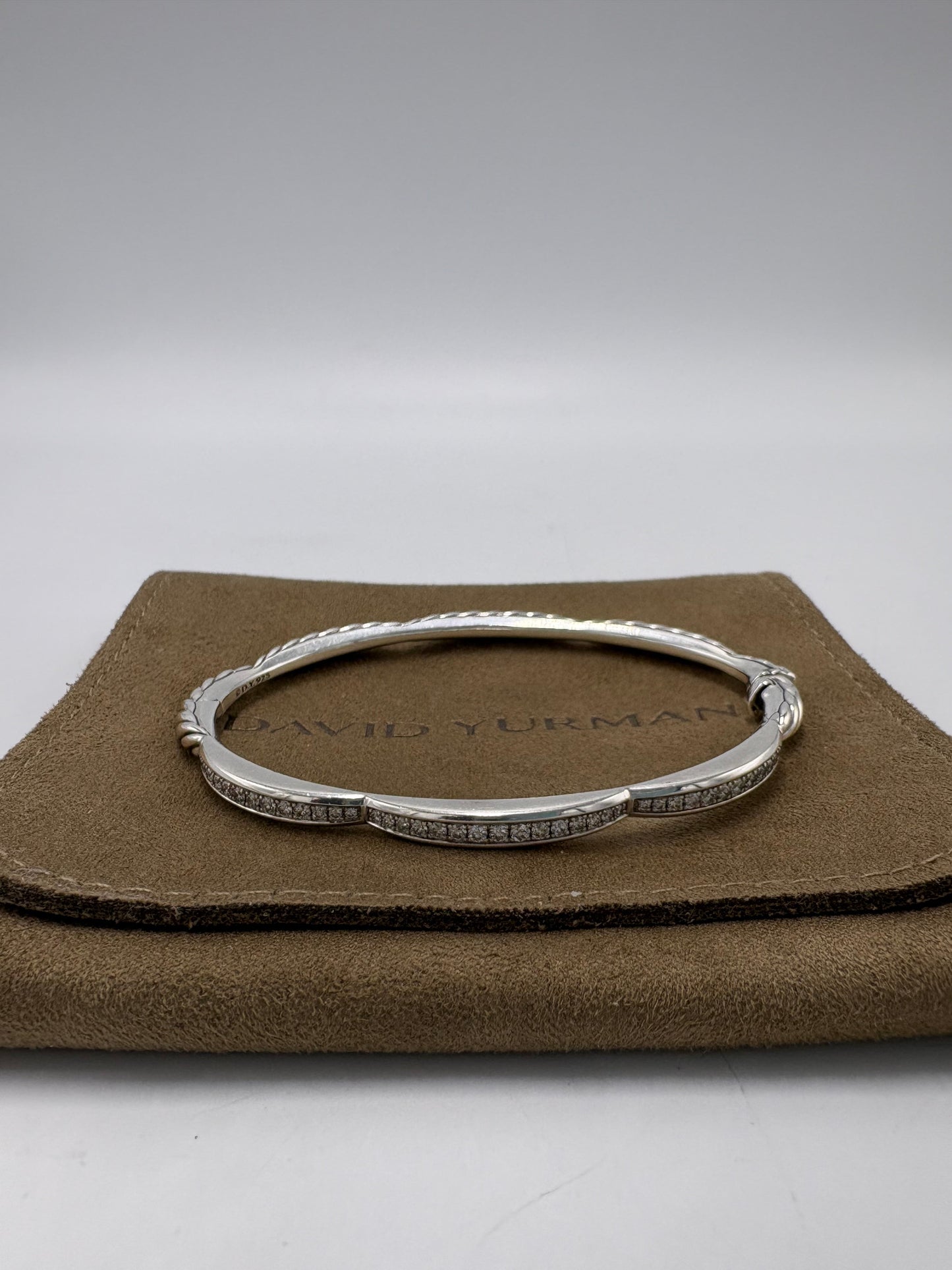 David Yurman Tides 3 Station Diamond Luxury Bracelet