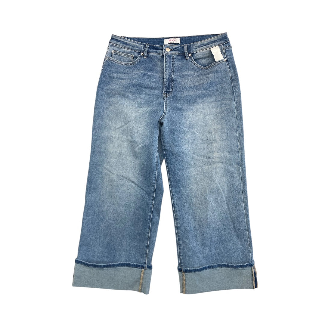 Jeans Wide Leg By Cmc In Blue Denim, Size:14