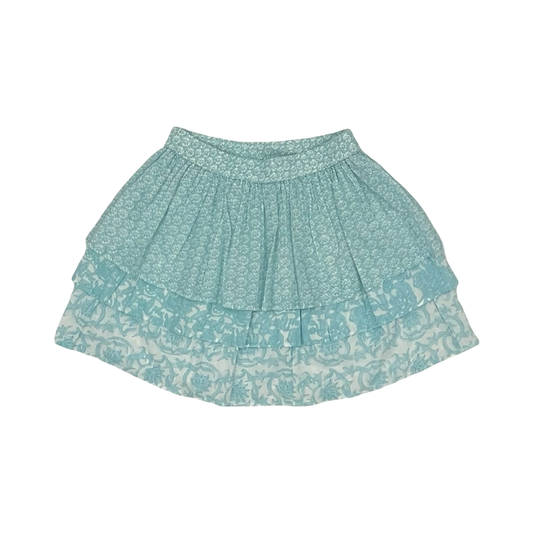 Skirt Mini & Short By Clothes Mentor In Blue & White, Size:S