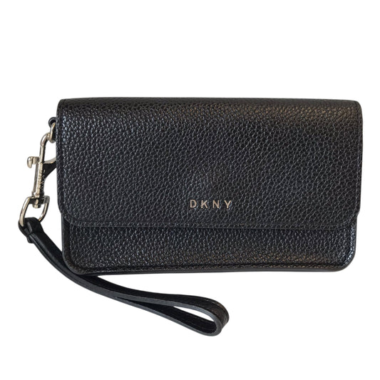 Wristlet By Dkny In Black, Size:Medium